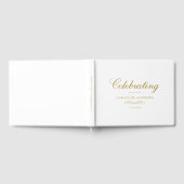 Celebration of Life Memorial–Elegant Minimal White ゲストブック (全面)