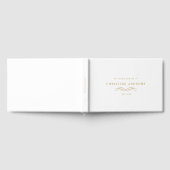 Celebration of Life Memorial–Elegant Minimal White ゲストブック (全面)