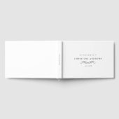 Celebration of Life Memorial–Elegant Minimal White ゲストブック (全面)