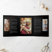 Celebration Of Life Modern 10-Photo Memorial 三つ折りプログラム (内部)