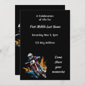 Celebration of Life Motocross Motorcycle Racing  招待状 (正面/裏面)
