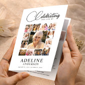 Celebration of Life Obituary Photo Bifold Funeral チラシ