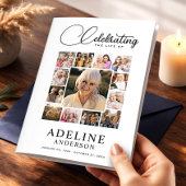 Celebration of Life Obituary Photo Bifold Funeral チラシ