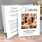 Celebration of Life Obituary Photo Bifold Funeral チラシ
