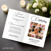 Celebration of Life Obituary Photo Bifold Funeral チラシ