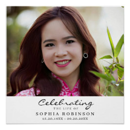 Celebration of Life Photo Funeral Memorial Welcome ポスター