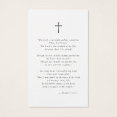 Celebration of Life Photo Funeral Prayer Card (裏面)