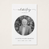Celebration of Life Photo Funeral Prayer Card (正面)