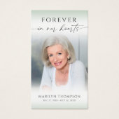 Celebration of Life Photo Funeral Prayer Card (正面)