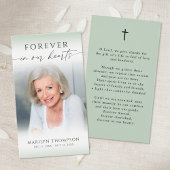 Celebration of Life Photo Funeral Prayer Card