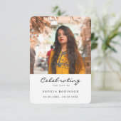 Celebration of Life Photo Funeral Prayer Card (スタンド正面)