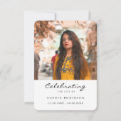 Celebration of Life Photo Funeral Prayer Card (正面)