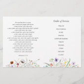 Celebration of Life Photo Funeral Program  チラシ (裏面)