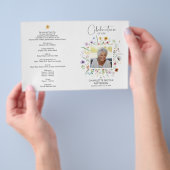 Celebration of Life Photo Funeral Program  チラシ (ハンドル)