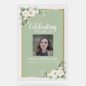 Celebration of Life Photo Funeral Welcome  アクリルサイン (正面)