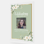 Celebration of Life Photo Funeral Welcome  アクリルサイン (傾斜)