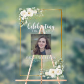 Celebration of Life Photo Funeral Welcome  アクリルサイン (ニュートラル)