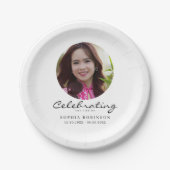 Celebration of Life Photo Memorial Keepsake ペーパープレート (正面)