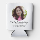 Celebration of Life Photo Memorial Keepsake 缶クーラー (正面)