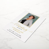 Celebration of Life Photo Order of Service 箔招待状 (回転した状態)