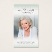 Celebration of Life Photo Sympathy Prayer Card (正面)