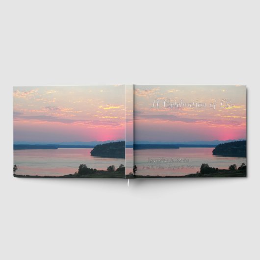 Celebration of Life Pink Sunset Memorial ゲストブック (全面)