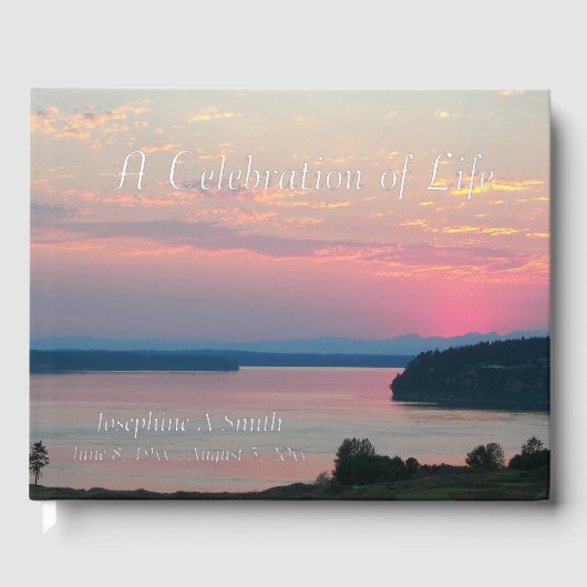 Celebration of Life Pink Sunset Memorial ゲストブック (正面)