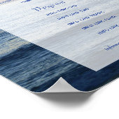 Celebration of Life program Ocean & photo ポスター (角)