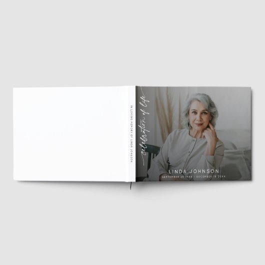 Celebration of Life Remembrance Photo Funeral  ゲストブック (全面)