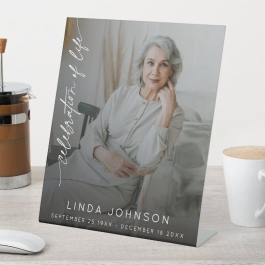 Celebration of Life Remembrance Photo Funeral  台座サイン (インサイチュ)