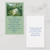 Celebration of Life Scenic Overlook Memorial Card 名刺 (正面/裏面)