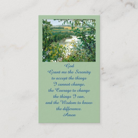 Celebration of Life Scenic Overlook Memorial Card 名刺 (正面)