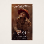 Celebration of Life Script Funeral Photo Prayer (正面)