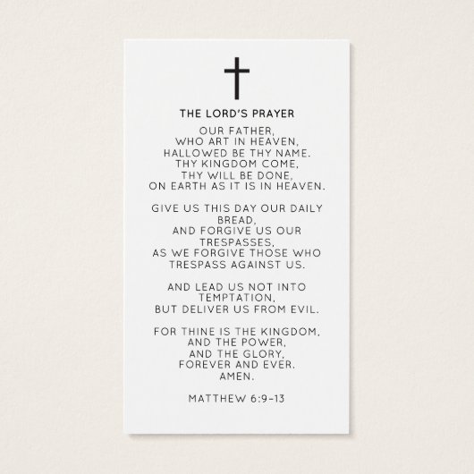 Celebration of Life Script Memorial Cross Prayer (裏面)