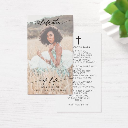 Celebration of Life Script Memorial Cross Prayer (デスク)