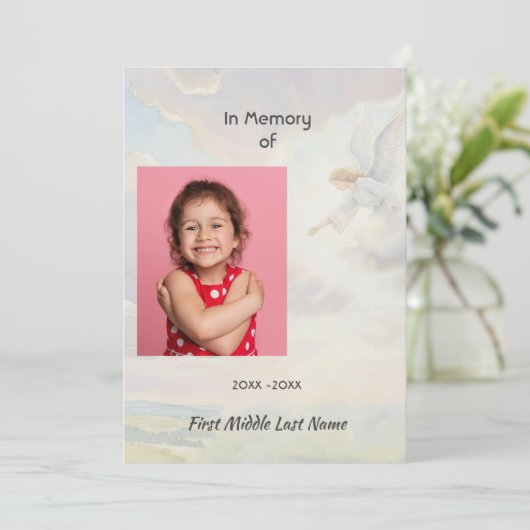 Celebration of Life Service Angel Reaching  招待状 (スタンド正面)