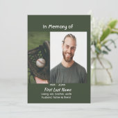 Celebration of Life Service Baseball Game Player  招待状 (スタンド正面)