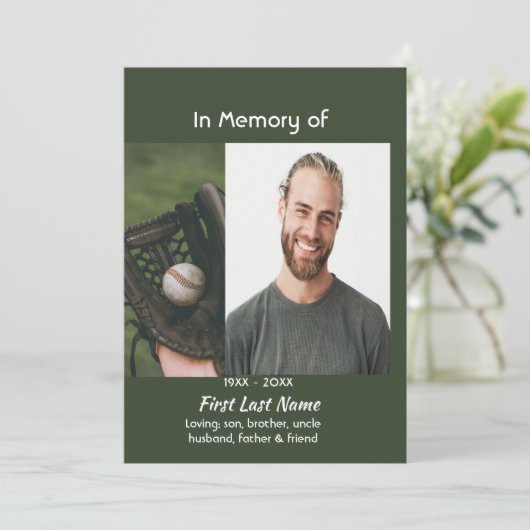 Celebration of Life Service Baseball Game Player  招待状 (スタンド正面)