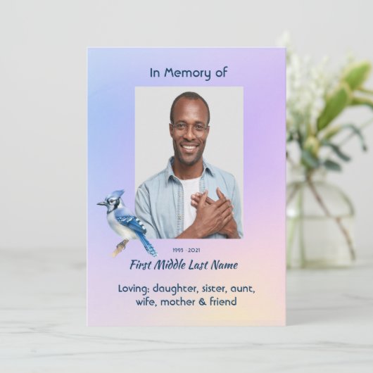 Celebration of Life Service Bluejay  招待状 (スタンド正面)