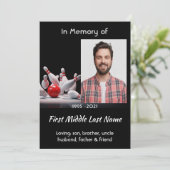 Celebration of Life Service  Bowling Bowler 招待状 (スタンド正面)