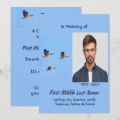 Celebration of Life Service Canada Goose Outdoors 招待状 (正面/裏面)