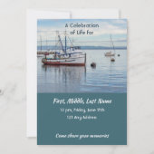 Celebration of Life Service  Commercial Fisherman 招待状 (正面)