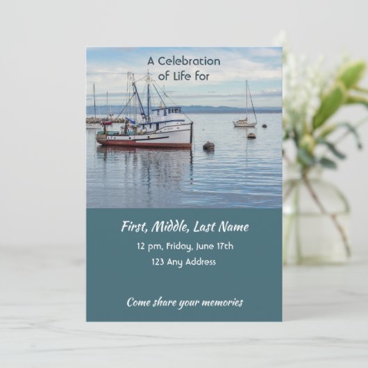 Celebration of Life Service  Commercial Fisherman 招待状 (スタンド正面)