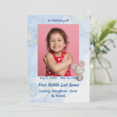 Celebration of Life Service Cute Mouse Children 招待状 (スタンド正面)