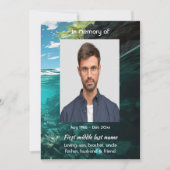 Celebration of Life Service Deep Sea Diving Diver 招待状 (正面)