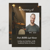 Celebration of Life Service  Drummer Drums Band  招待状 (正面/裏面)