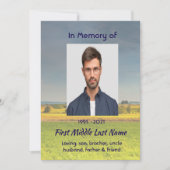 Celebration of Life Service  Farm Crop Prairie セーブザデート (正面)