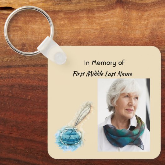 Celebration of Life Service Feather Pen  キーホルダー (正面)