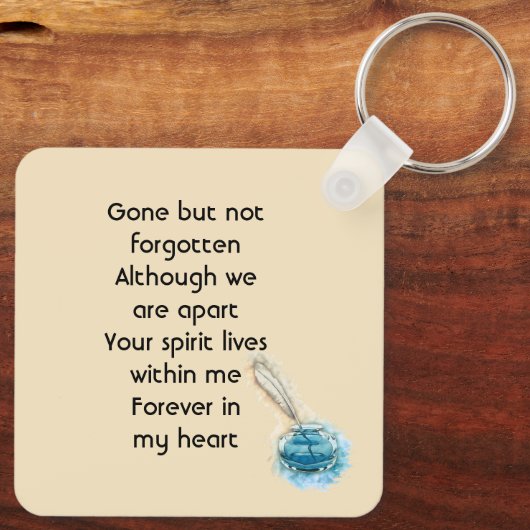 Celebration of Life Service Feather Pen  キーホルダー (裏面)