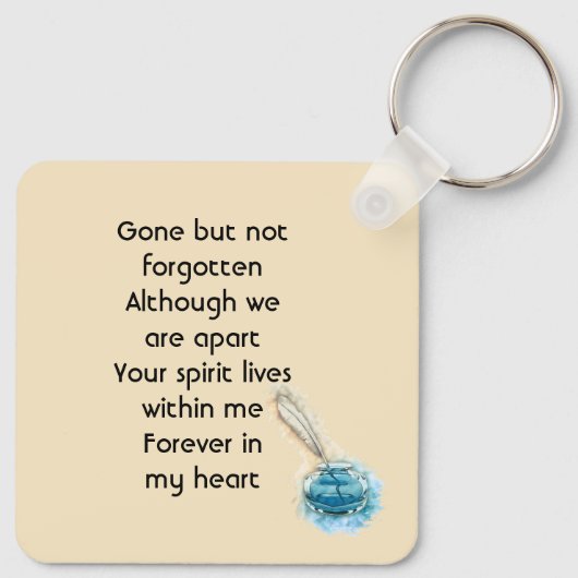 Celebration of Life Service Feather Pen  キーホルダー (裏面)